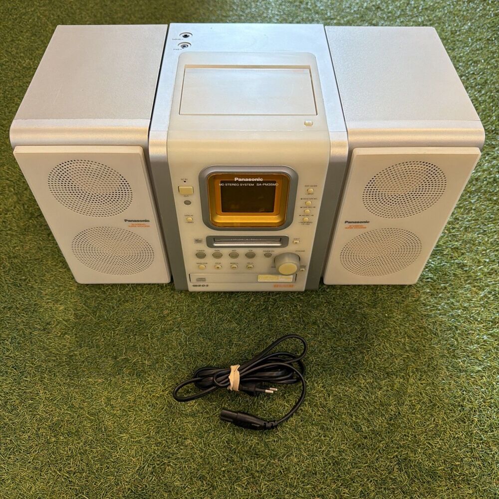 Rare Panasonic SA-PM35 Silver Mini System CD / Cassette Japan Import